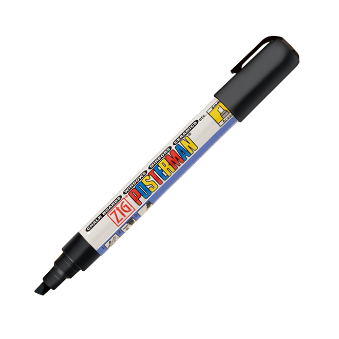 Plakatschreiber, 2 x 6 mm, schwarz