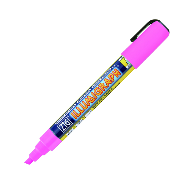 Kreideschreiber, 2 x 6 mm, pink