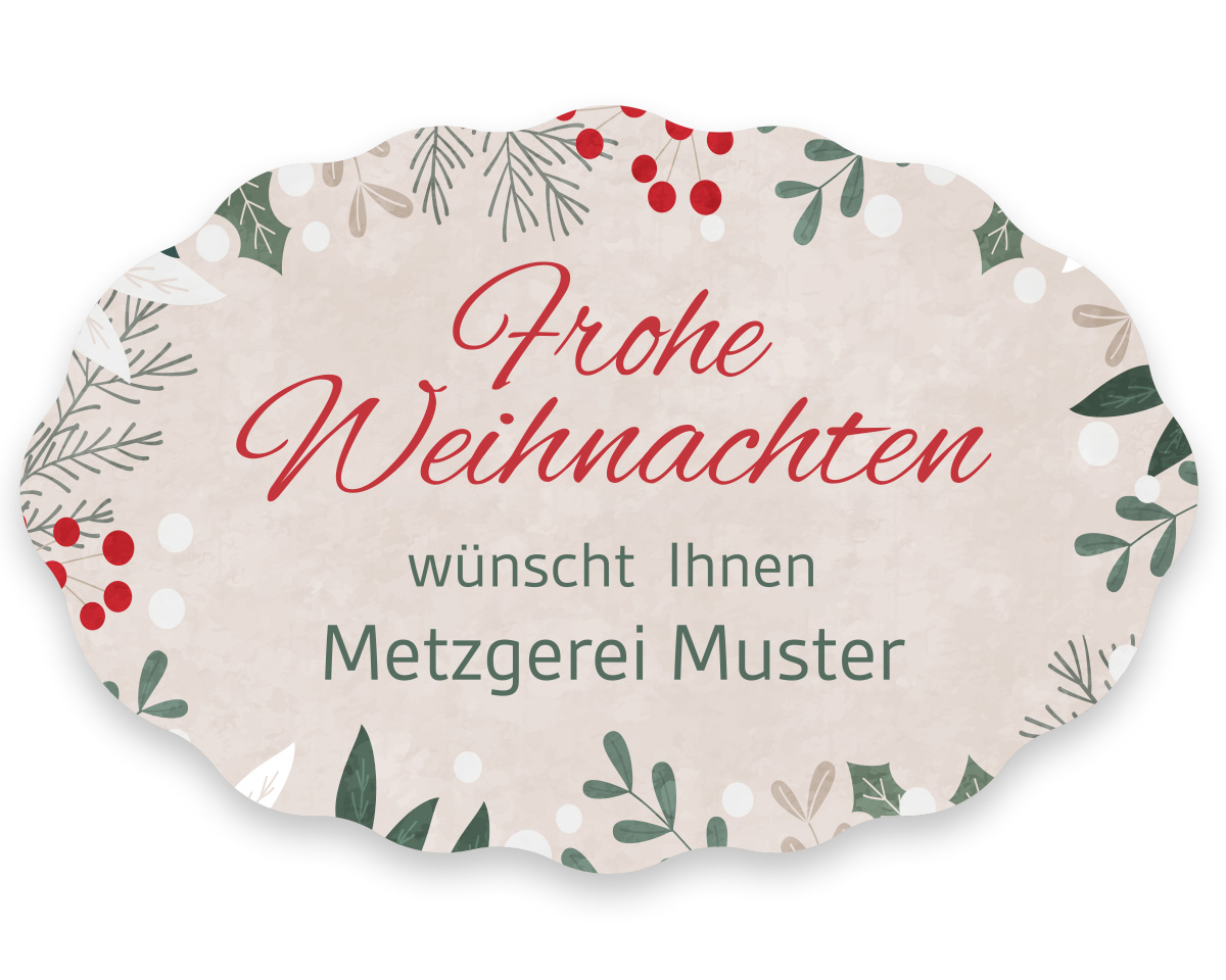 Weihnachtsetiketten, 49 x 32 mm, Version 98, 1 Rolle à 1.000 Etiketten