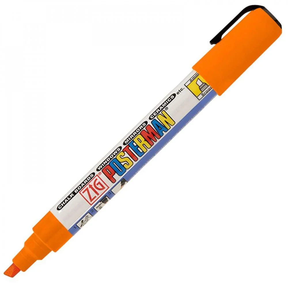 Plakatschreiber, 2 x 6 mm, orange
